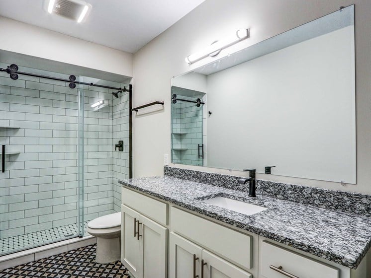 Bathroom with Shower Cabin at San Sofia Luxury Apartments, Cleveland